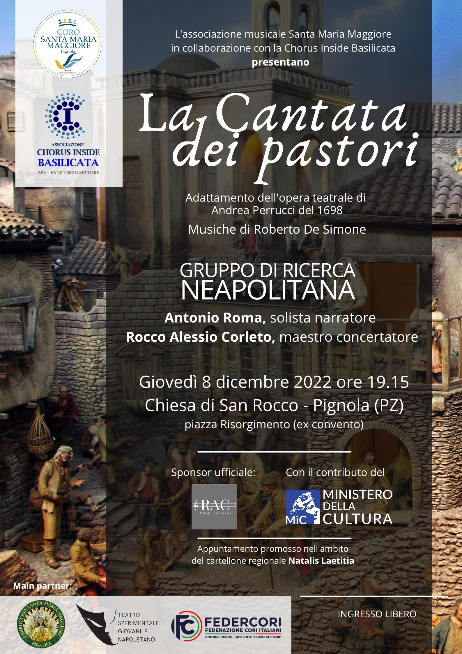 La cantata dei pastori, 8/12/2022