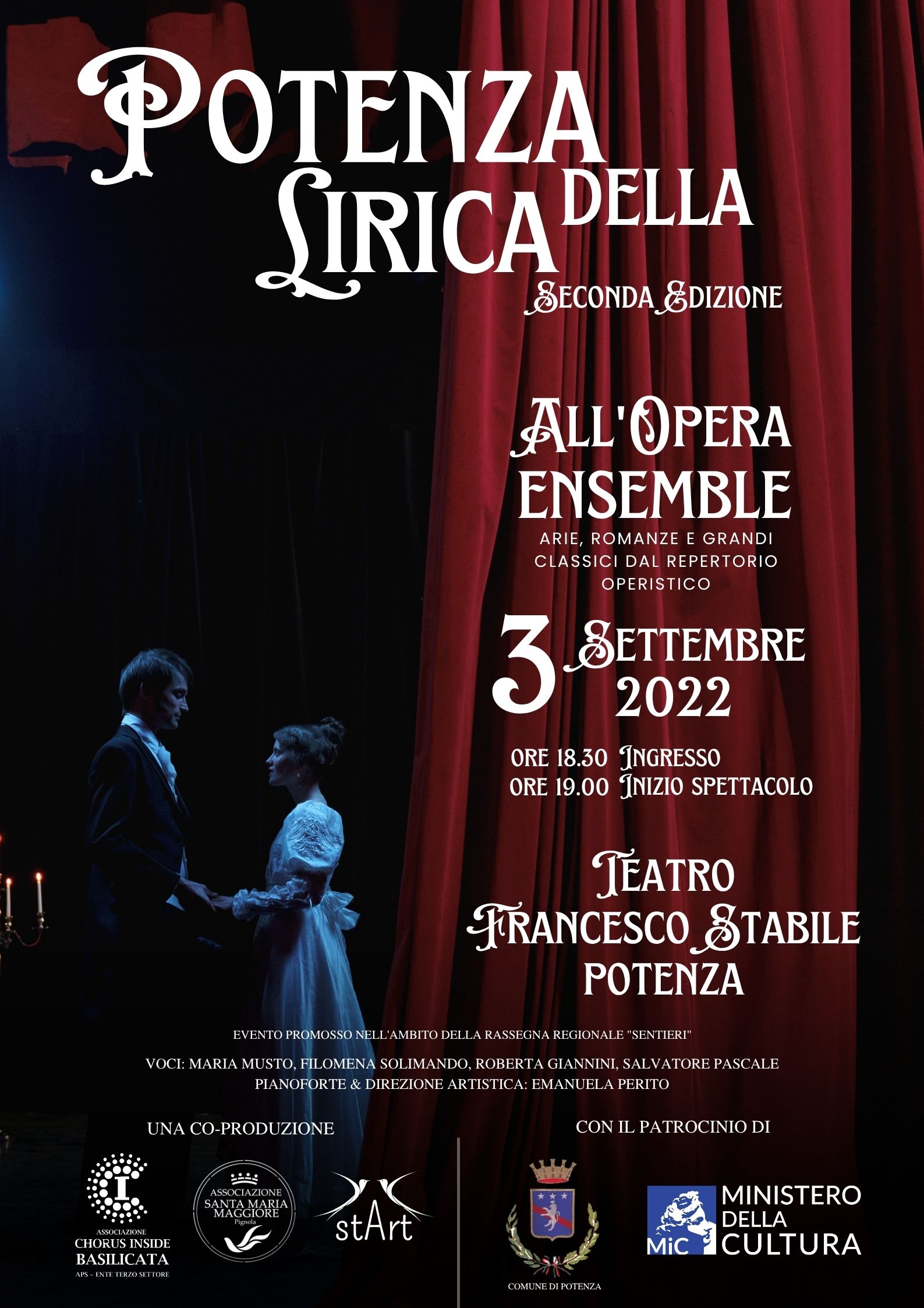 POTENZA DELLA LIRICA, 3 settembre 2022 Potenza
