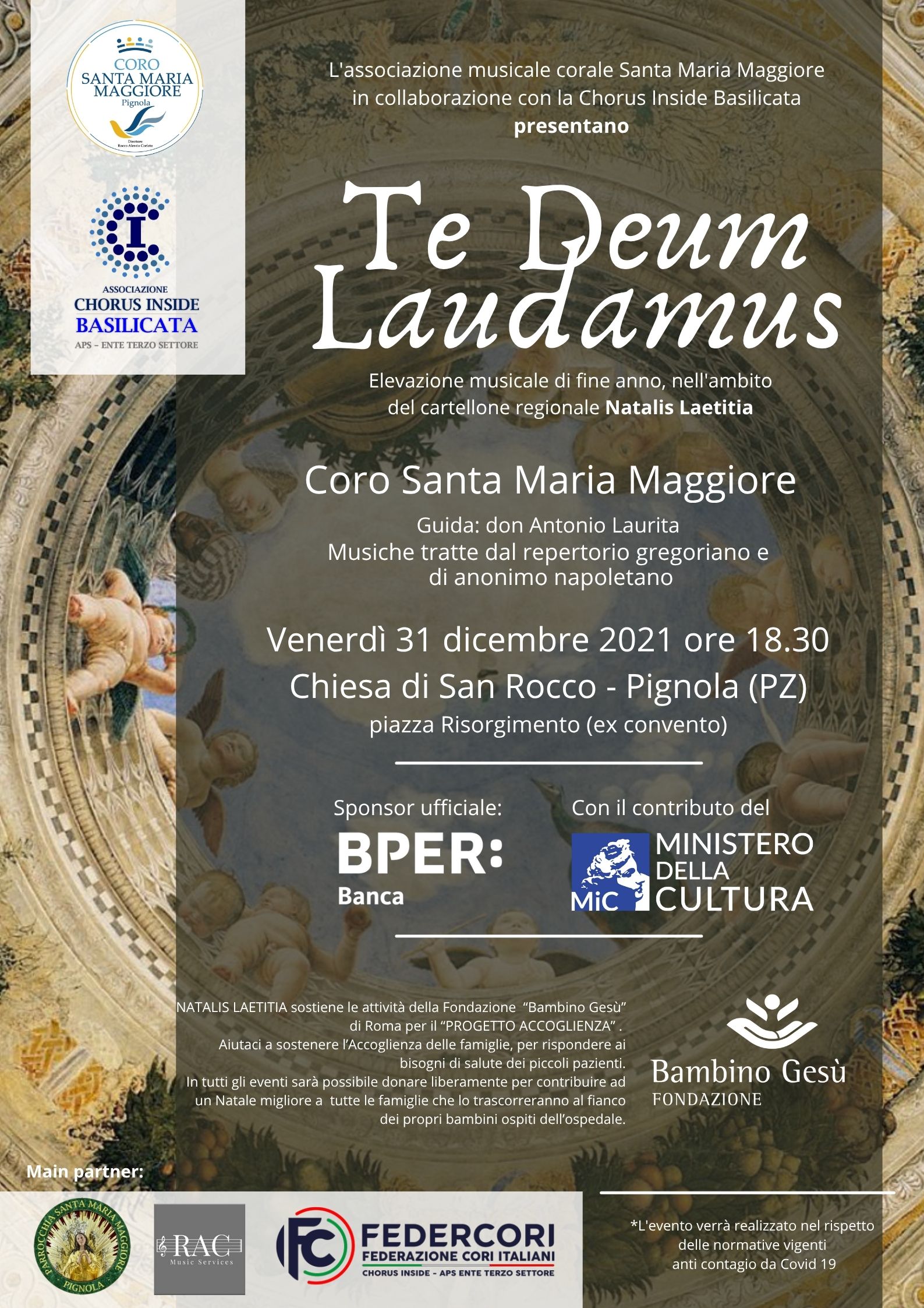 Te Deum Laudamus, 31 dicembre 2021 Pignola (PZ)