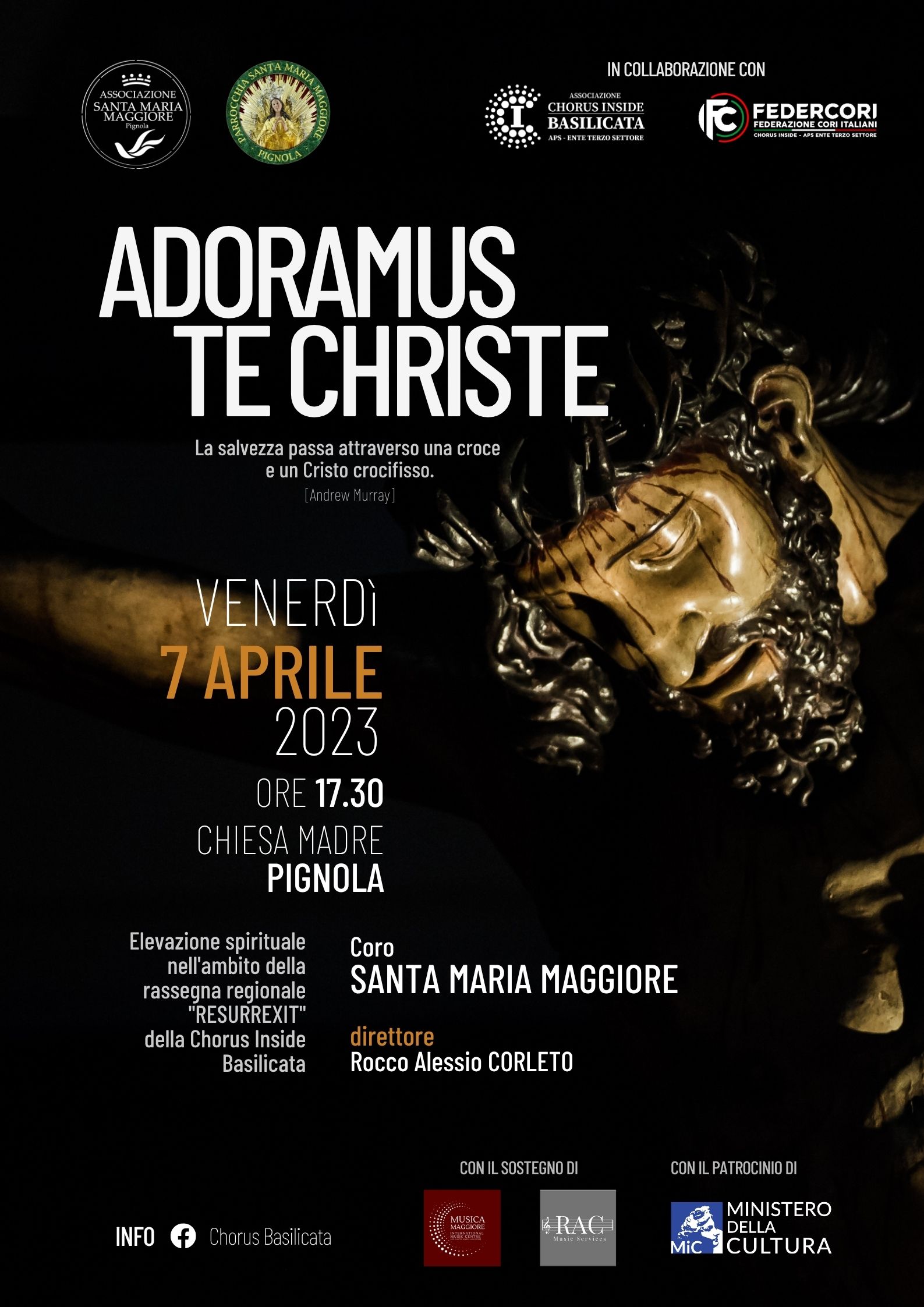 ADORAMUS TE CHRISTE, 7 aprile 2023  Pignola (PZ)