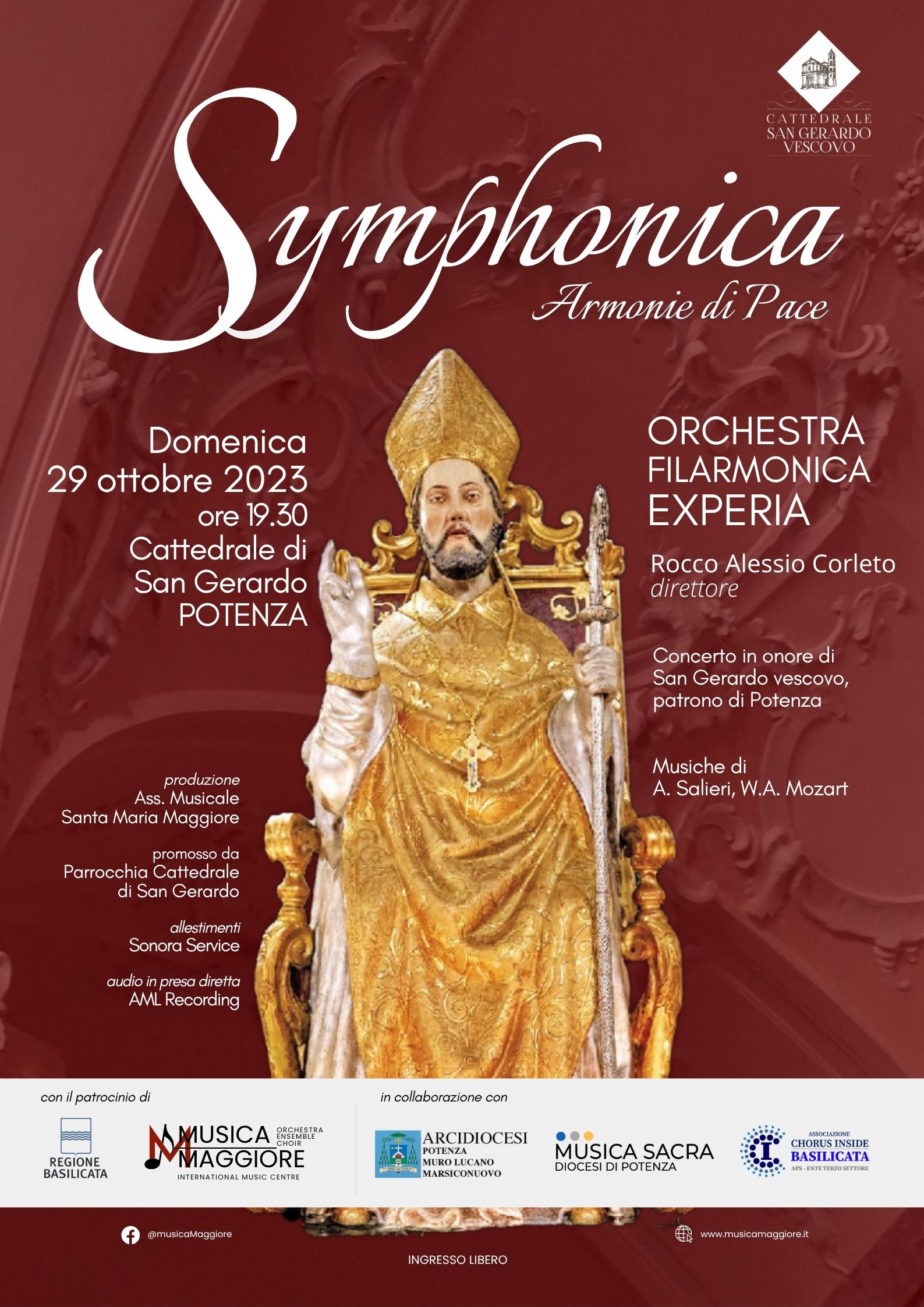 Symphonica, Armonie di Pace – 29 ottobre 2023 Potenza